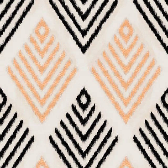 Kissen Rhombus Stripes Ikat