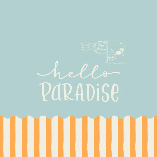 Kissen hello Paradise