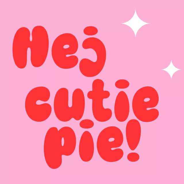 Kissen Hej cutie pie!