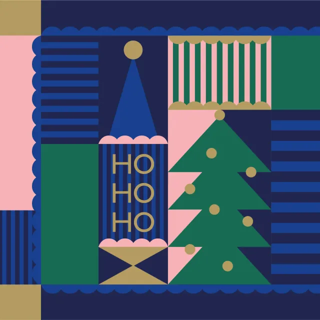 Tischset Ho Ho Holiday