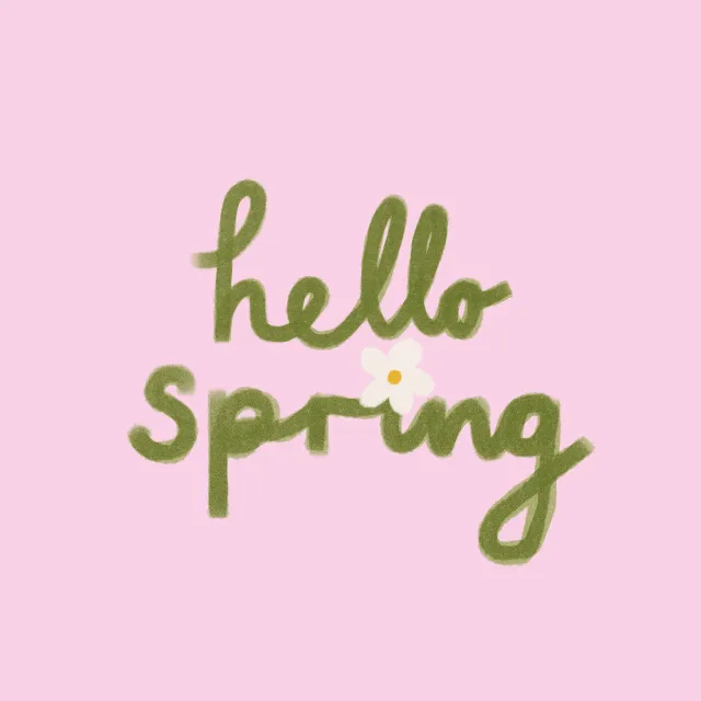 Kissen Hello Spring Pink