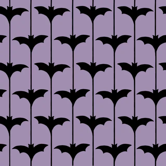 Raffrollo Fledermäuse Halloween Lila
