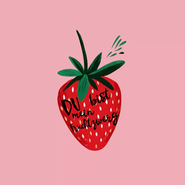 Kissen Du bist mein Fruchtzwerg -pink