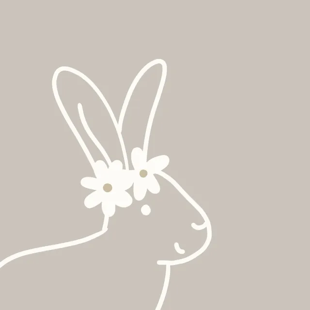 Servietten Freundlicher Hase2