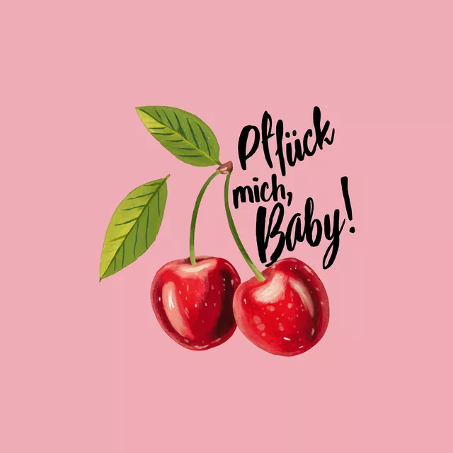Kissen Pflück mich Baby -pink