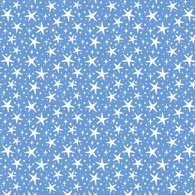 Tischläufer festive stars - blue