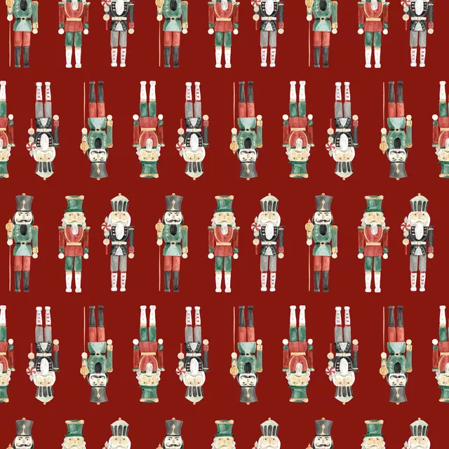 Servietten Drei Nussknacker rot