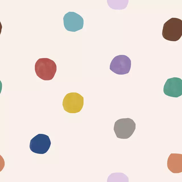 Kissen Power Dots colorful