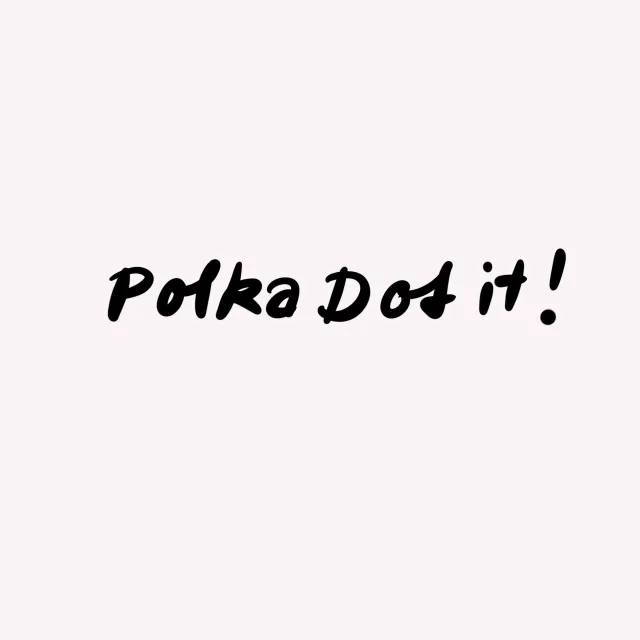 Servietten Typo Polka dot it!