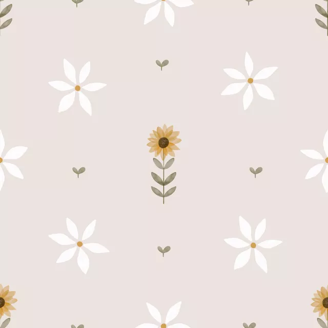 Tischläufer Sonnenblumen und Gänseblümchen