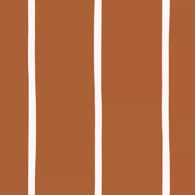 Kissen Dünne Streifen Braun & Weiß