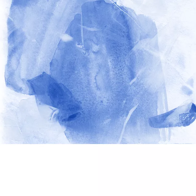 Kissen Brush strokes blue 1