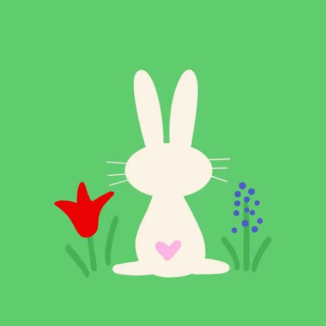 Kissen Hase mit Herz