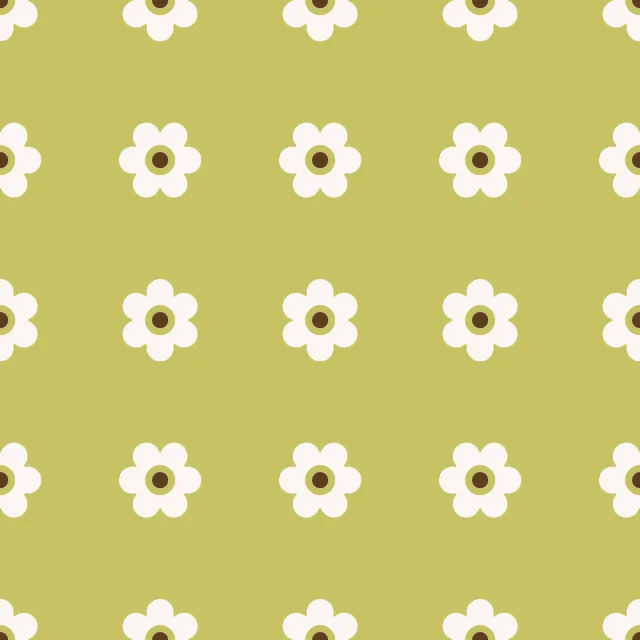 Tischdecke Blümchen Beige Hellgrün