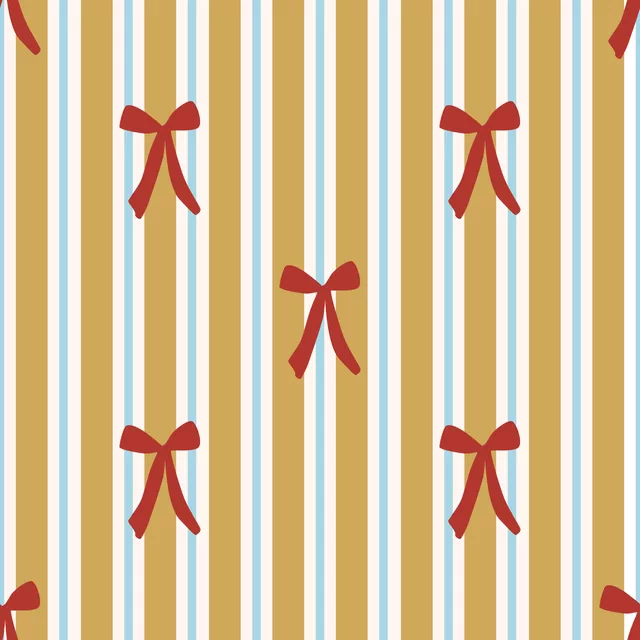 Dekovorhang Bow on Wrapping Paper