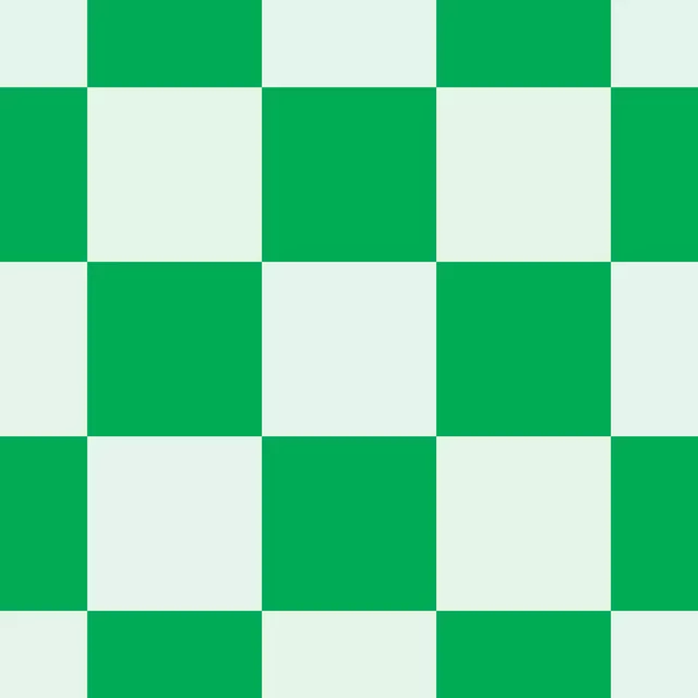 Tischläufer Green Chess Pattern