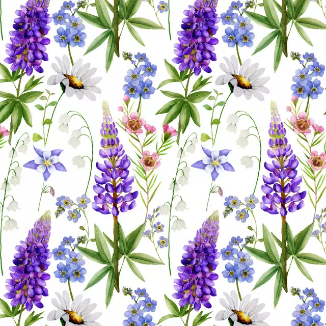 Geschirrtücher Wildblumen Sommerwiese