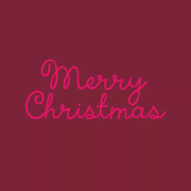 Kissen Merry Christmas rot