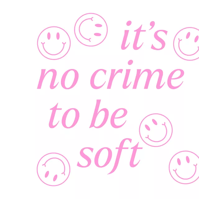 Tischset No Crime To Be Soft Candypink