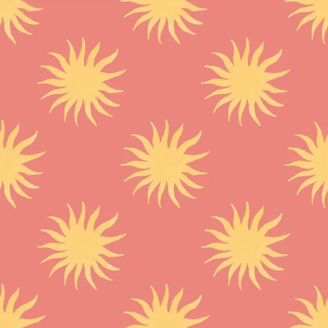 Bodenkissen Suns - red