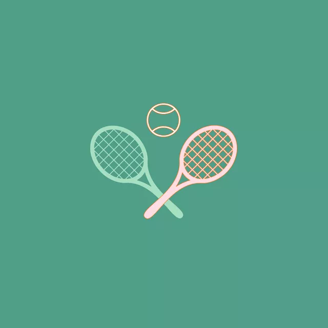 Kissen Vintage Tennis Spiel