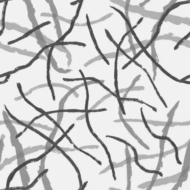 Bodenkissen Loose Stripes BW