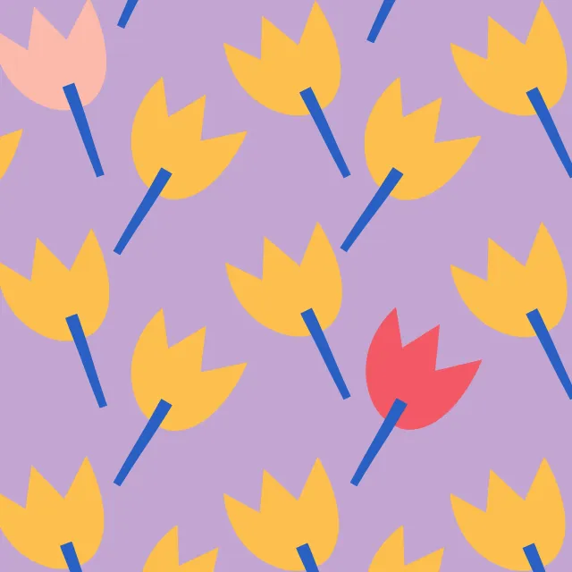 Servietten Muster tulpen - lila