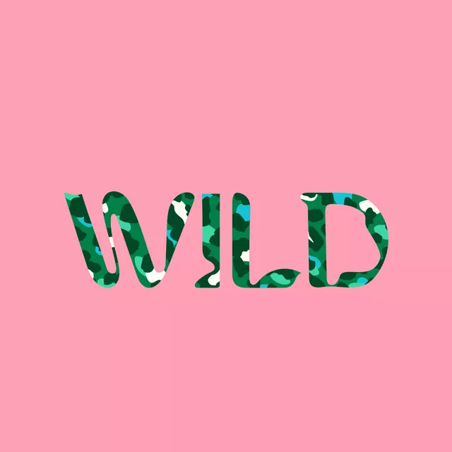 Tischset Farbfreude Typo WILD