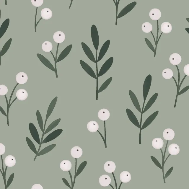 Tischläufer Winterbeeren hellgrün