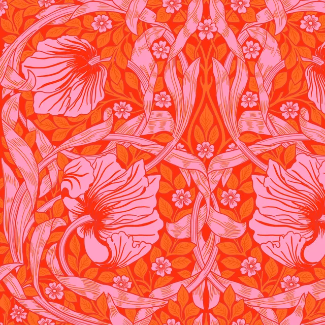 Flächenvorhang Coral Pimpernel William Morris