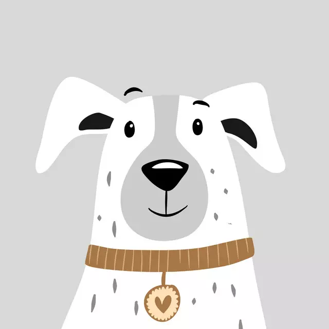 Kissen WUFF POLLY (hellgrau)