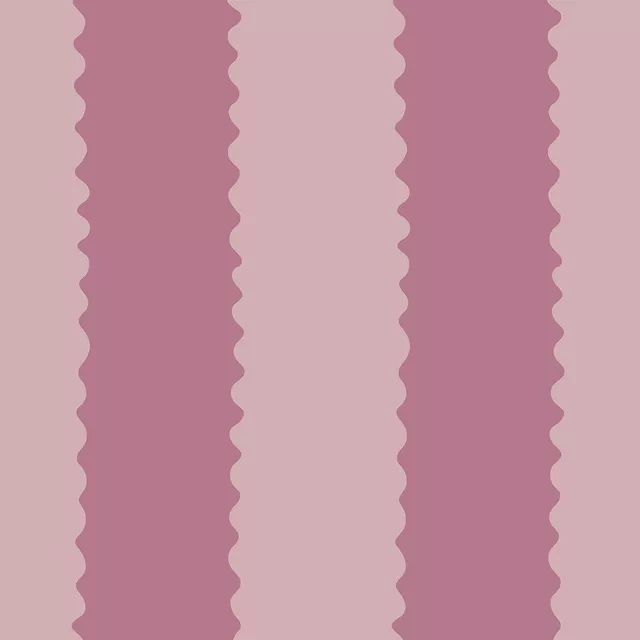 Kissen Streifen Wellen rosa