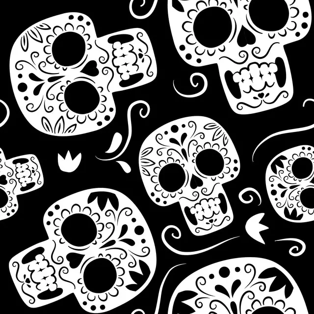 Bankauflage Cool Halloween Skulls