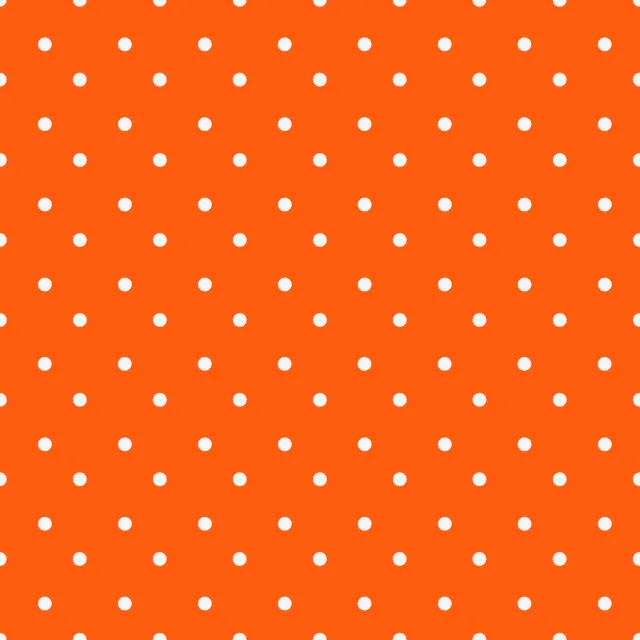 Kissen Polkadots Halbversatz Orange