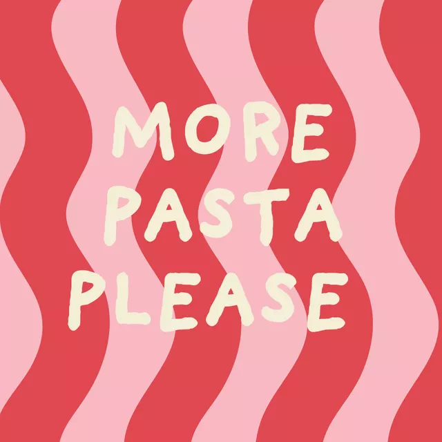 Kissen More Pasta Please