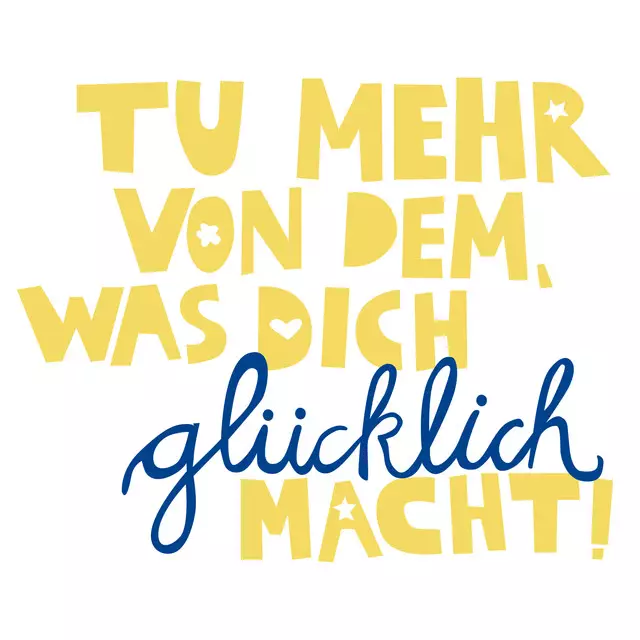 Kissen Mach dich glücklich!