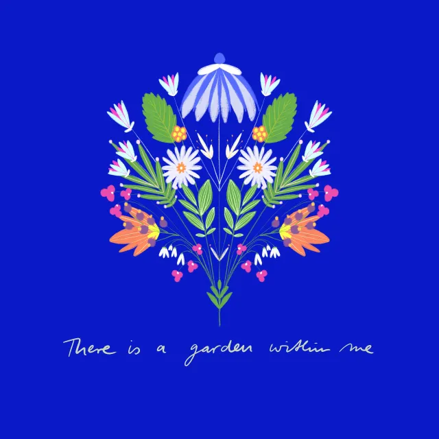 Servietten Blumenstrauß Typo