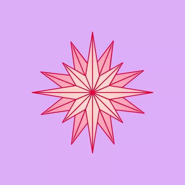 Tischläufer Sparkling Star lilac