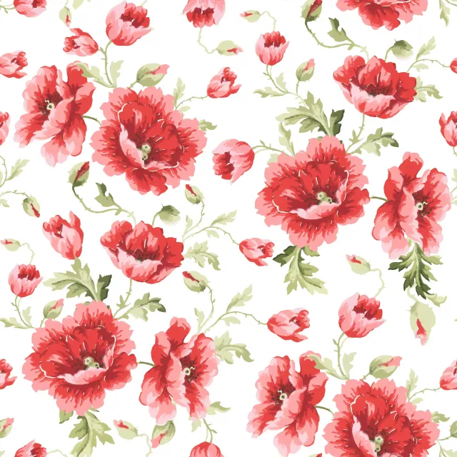 Servietten Klassische Vintage Streublumen