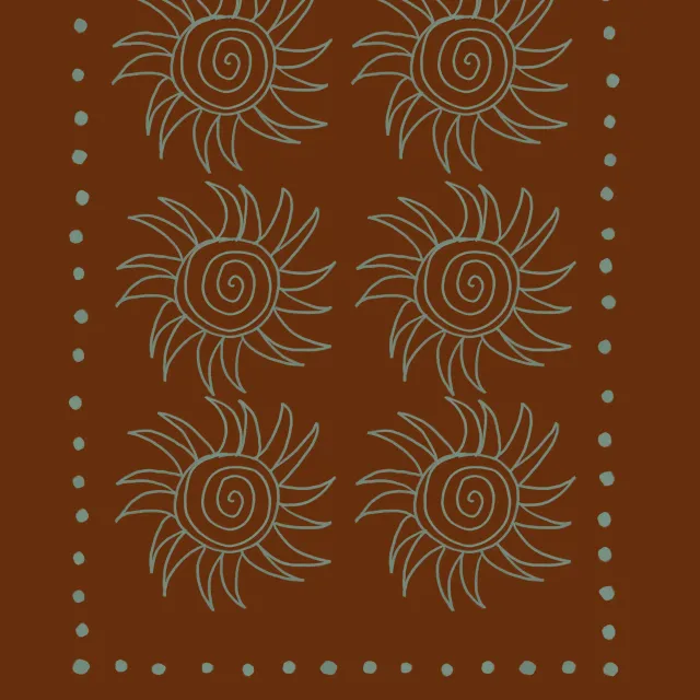 Geschirrtücher Spanish Swirl Sun Burgundy