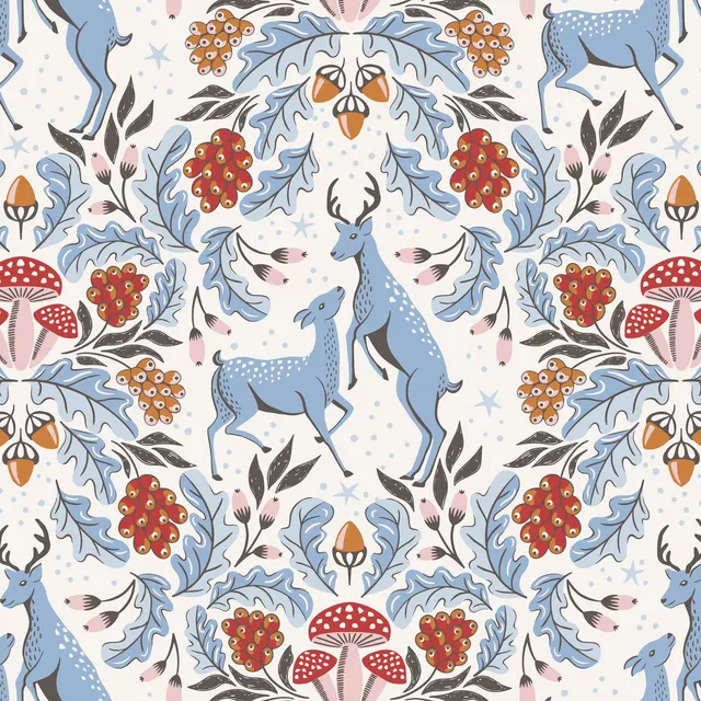 Kissen Herbstwald Hirsch