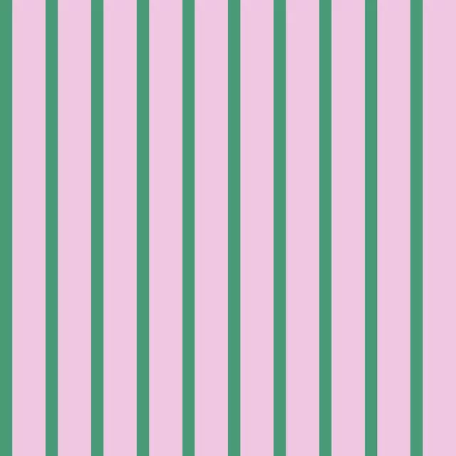 Tischset Schmale Streifen Grün Rosa