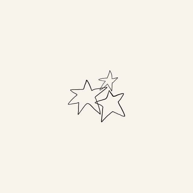 Kissen Three Stars Minimal