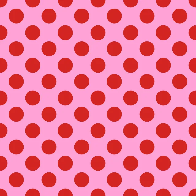 Bettwäsche Polka Dots red pink