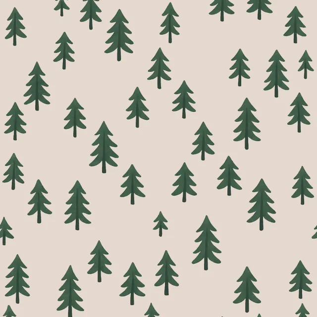 Tischläufer Bäume offwhite