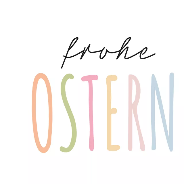 Kissen Frohe Ostern bunt