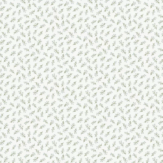 Tischdecke Ditsy Blumen Weiß