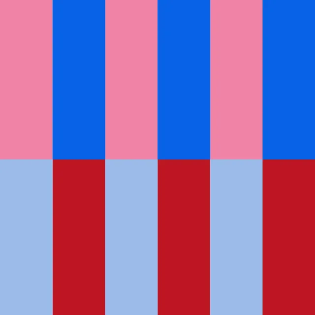 Bankauflage Stripes blue pink