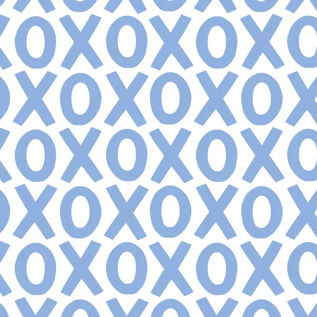 Kissen xoxo kisses & hugs blau