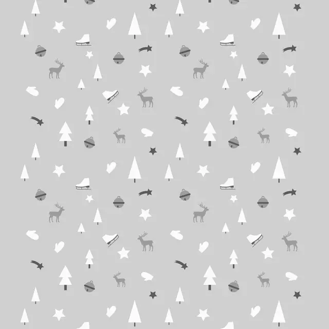 Kissen Winterzeit grau